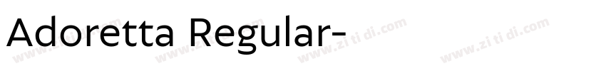 Adoretta Regular字体转换